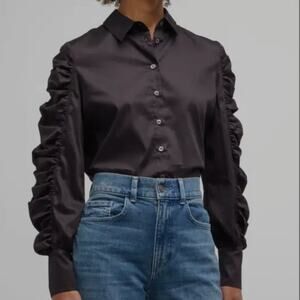 HARSHAMN Juliana Shirt Black Size XS